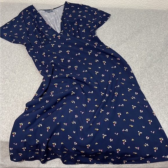 Modcloth Dresses & Skirts - ModCloth Ditzy Floral Midi Dress Large Retro Pinup Rockabilly